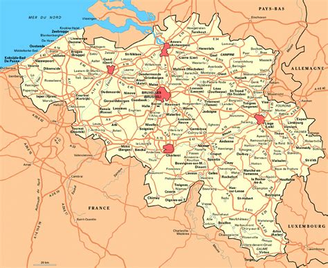 Maps Of Belgium Detailed Map Of Belgium In English Tourist Map Of