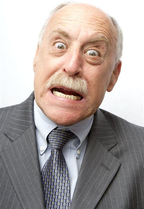Aggravated Man Stock Image Image Of Mouth Balding Male 26642535
