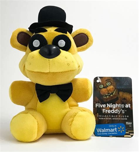 Golden Freddy Plush Five Nights At Freddys Fnaf Funko Gold Walmart