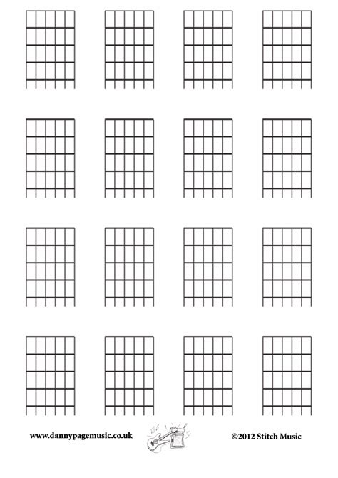Blank Guitar Chord Tabs