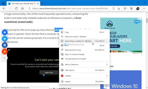 Add Or Remove Search In Sidebar Context Menu In Microsoft Edge Tutorial
