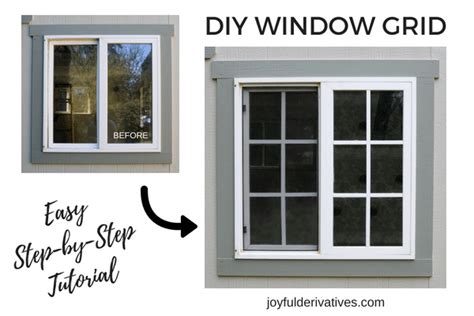 Diy Window Grilles How To Add Window Grids Window Grids Diy Window