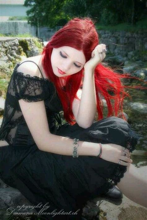 Goth Gothic Redhead Girl Goticas