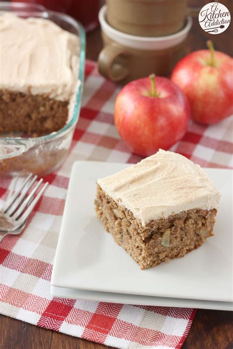 Apple Cake With Maple Frosting A Kitchen Addiction