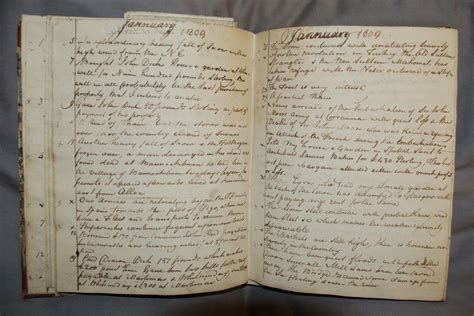 200 Year Old Diary Posted Online History Extra Old Diary Vintage