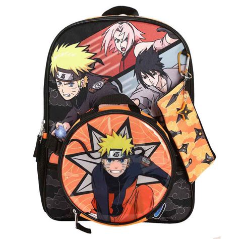 Bioworld Merchandising Naruto Shippuden Characters 5 Pc Backpack Set
