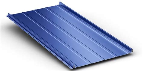 A Blue Metal Roof On White Background