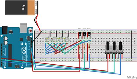 Led Arduino NPN And Common Cathode RGBs