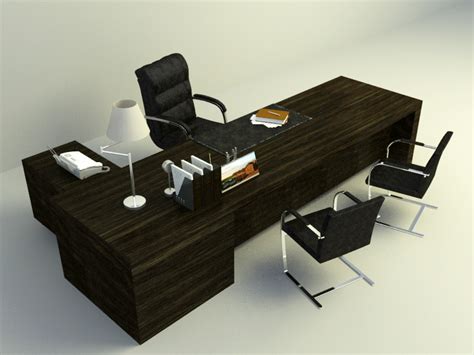 No need to mess with sawhorses, 2x4s or plywood. Office working table | DownloadFree3D.com