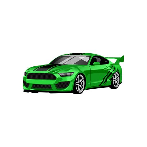 Green Sports Car 3613834 Vector Art At Vecteezy