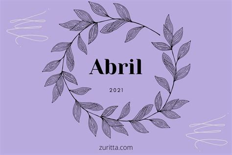 Planificador Abril 2021 Descarga Gratis Para Imprimir Zuritta