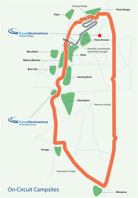 Circuit Map Le Mans Race