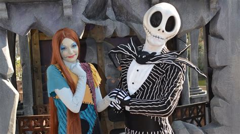 Jack Skellington Mr Jack And Sally With Ghost Dog Zero Meet And Greet