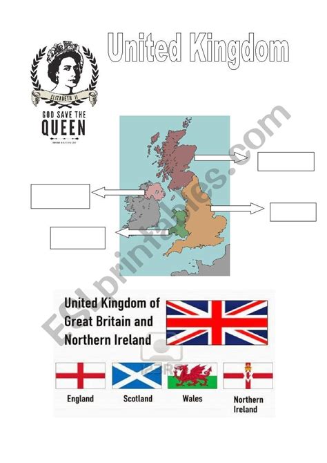 United Kingdom Esl Worksheet By Castanha