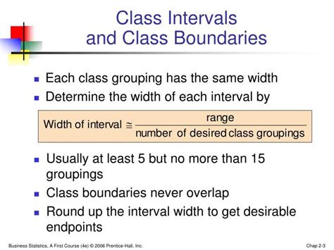 Each class has an upper and a lower class boundary. PPT - Tabulating Numerical Data: Frequency Distributions ...