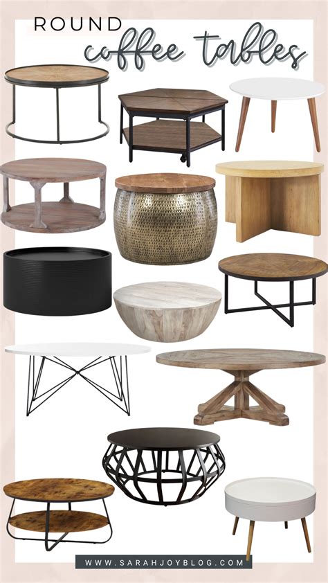 Five Ways To Style A Round Coffee Table Affordable Options Sarah Joy
