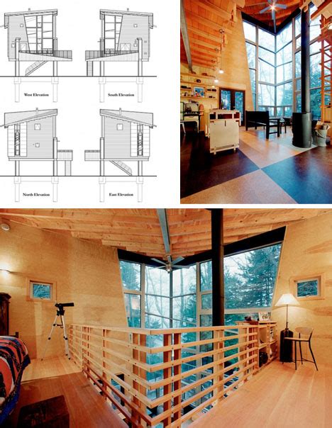 Drawbridge Style Stairs Lift Up To Secure Treehouse Retreat Designs