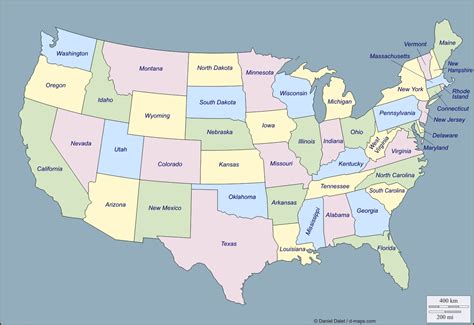 Mapa Politico United States