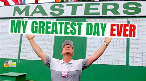 My Best Day Ever At The Masters Youtube