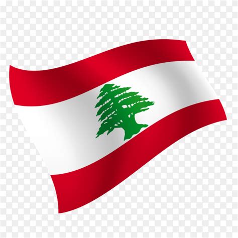 Lebanon Flag Waving Vector On Transparent Background Png Similar Png