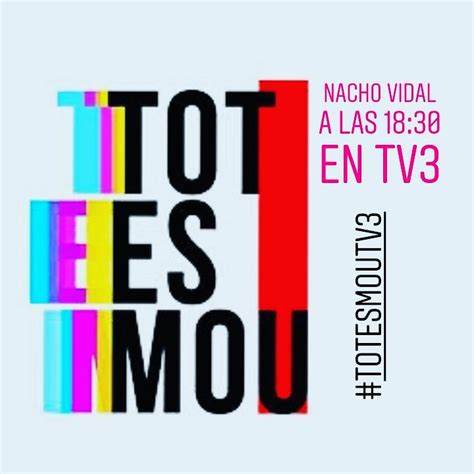 Nacho Vidal Official On Twitter Hoy En Totesmou Tv3 Nachovidal 1830