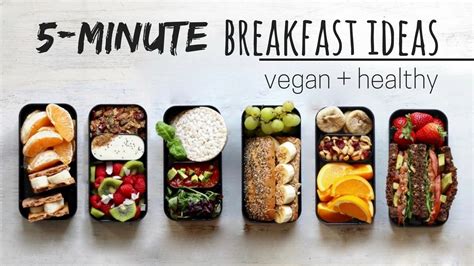 Full of protein and veggies, these healthy options that are perfect for meatless monday or vegeterian and vegan meals all the time! QUICK VEGAN BREAKFAST IDEAS » bento box style - YouTube