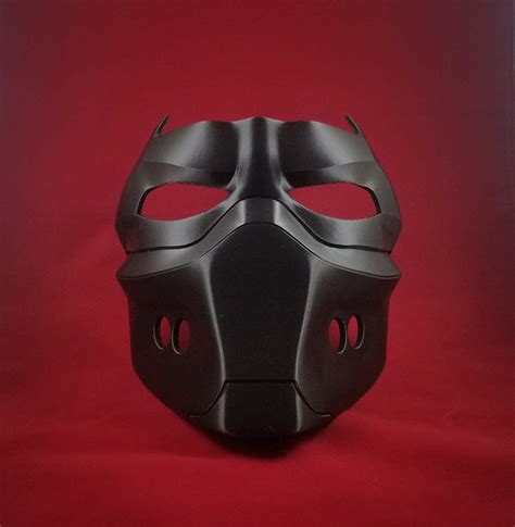 Red Hood Mask Etsy Red Hood Superhero Masks Mask Design