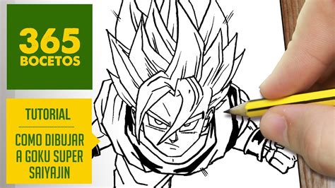Como Dibujar A Goku Ssj Paso A Paso A Lapiz How To Draw Goku Dragon Ball Youtube