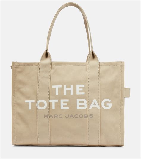 The Large Canvas Tote Bag In Beige Marc Jacobs Mytheresa