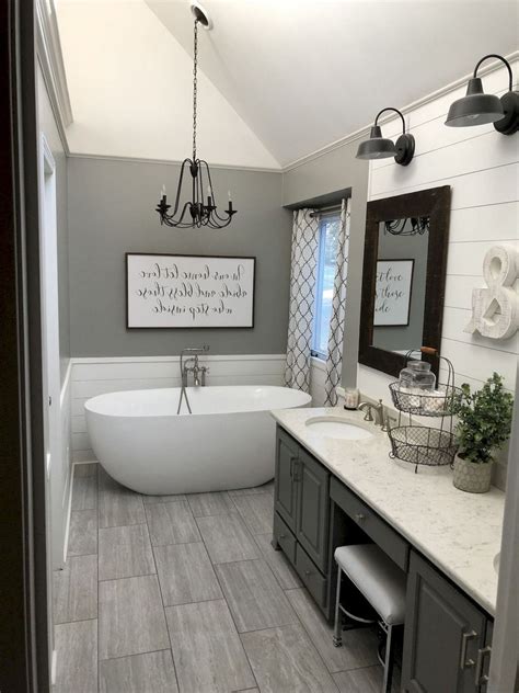 47 Luxury Small Farmhouse Bathroom Decor Ideas And