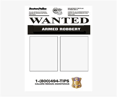 Fbi Wanted Poster Blank