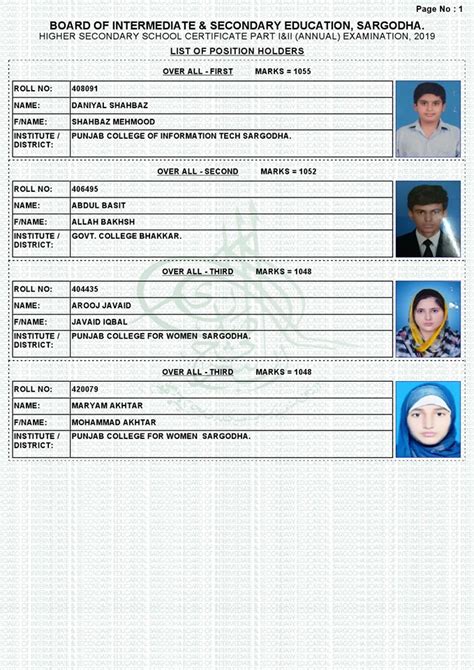 2020 cpsp exam held in. 1st Year Result 2020 BISE Sargodha Board bisesargodha Online