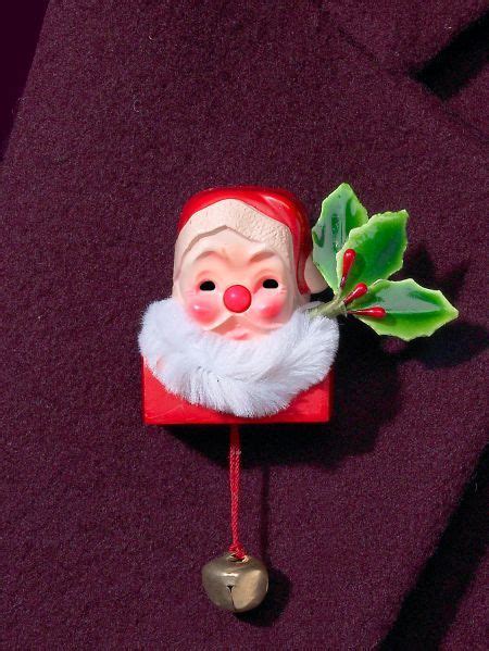 Santa Light Up Pin Retro Christmas Decorations Decorating With