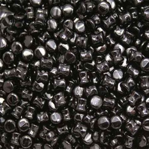 Pellet Beads Jet 4x6mm 50 Pieces