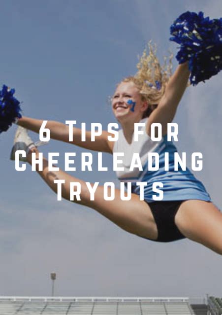 6 Tips For Cheerleading Tryouts Cheerleading Tryouts Cheer Workouts Cheerleading Workouts