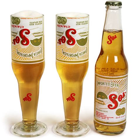 Sol Beer Bottle Goblets 106oz 300ml Drinkstuff