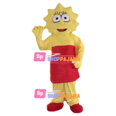 Intelligent Lisa Simpson Mascot Costume