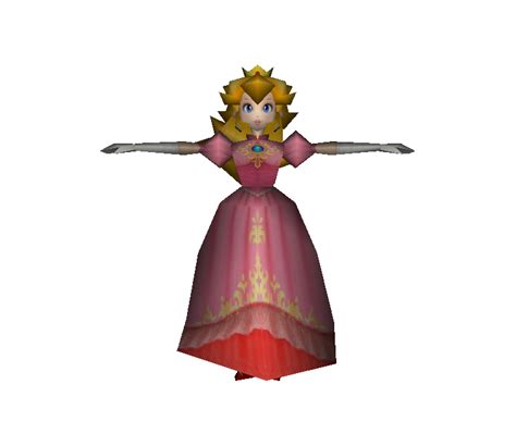 Gamecube Super Smash Bros Melee Peach Low Poly The Models Resource