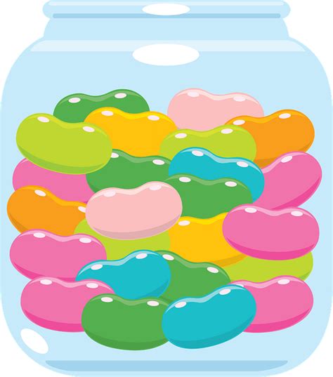 Jelly Beans In A Jar Clip Art