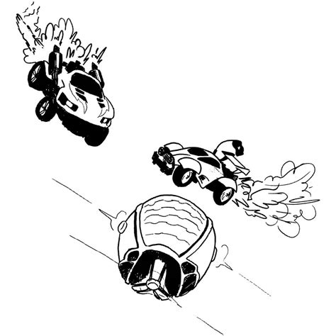 Rocket League Coloring Pages Octane The Racing Car Xcolorings