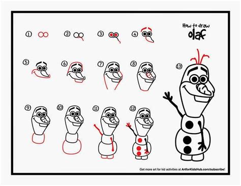 Easy disney characters to draw olaf. How to draw Olaf from Frozen!! | Teaching: Winter/Snowmen ...