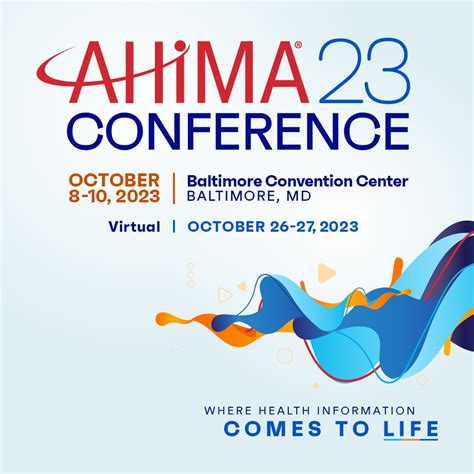 Ahima On Twitter Save The Date Oct 8 10 2023 Baltimore Md