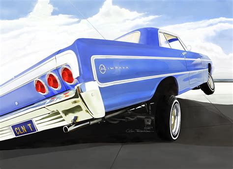 64 Impala Lowrider Digital Art By Colin Tresadern