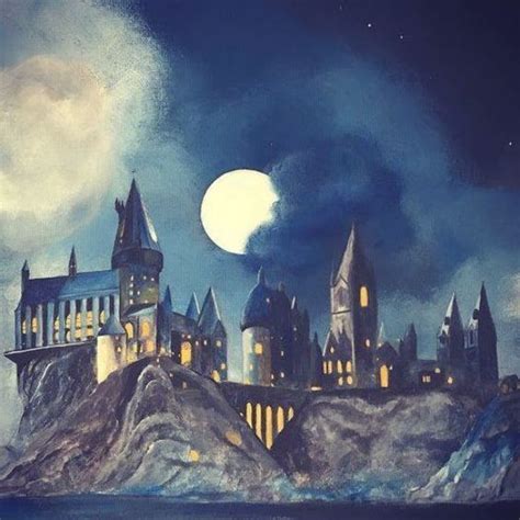 Harry Potter Hogwarts Castle Of Witchcraft And Wizardry Acrylic On