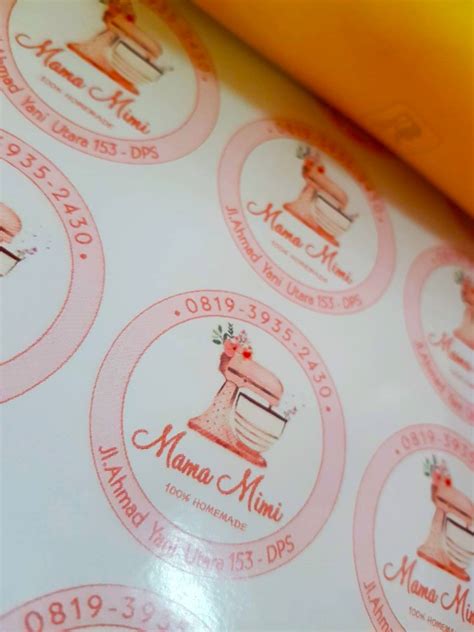Paket Cetak Dan Cutting Stiker Label Kemasan Chromo Siplah