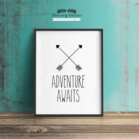 Adventure Awaits Printable Art Inspirational Quote