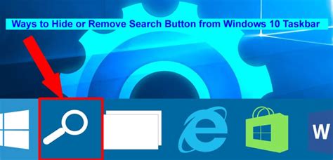 Hide Or Remove Search Button From Windows 10 Taskbar Techdirectarchive