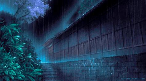 Scenery Anime Rain Background  Image Result For Anime Raining