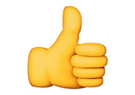 Realistic Thumbs Up Emoji