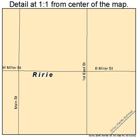 Ririe Idaho Street Map 1667960